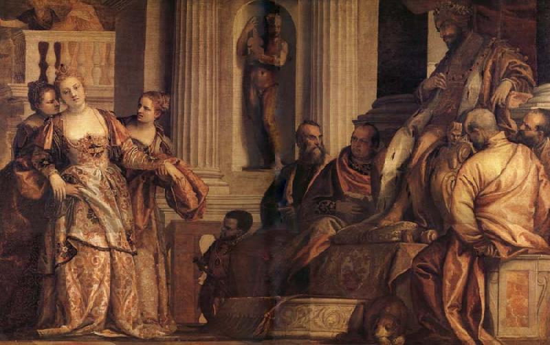 Paolo Veronese L'evanouissement d'Esther oil painting image